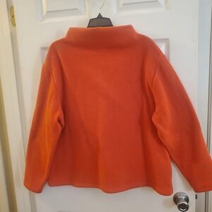 Vintage LL Bean sz XL Fleece Long Sleeve Mockneck Pullover Sweater cozy warm